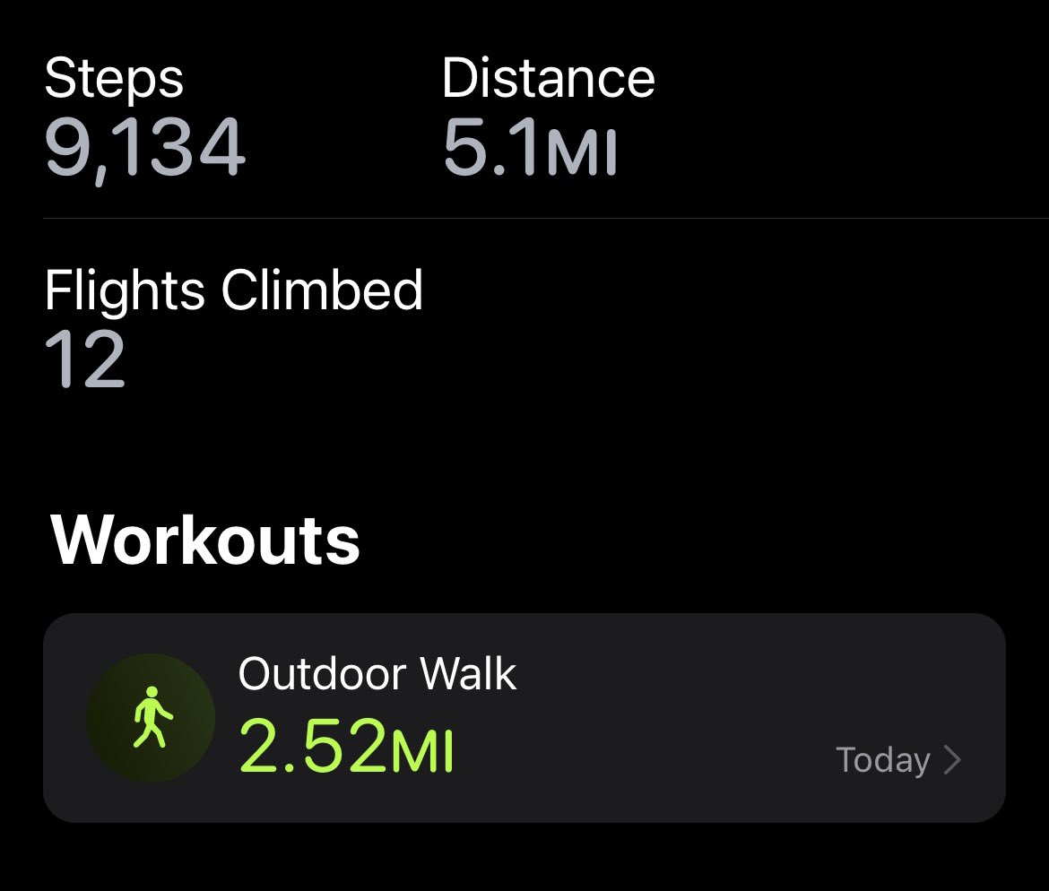 LiamHorkan's tweet photo. @WeNurses #NursesActive Rain ☔️ and lack of walking companion slowed today down but my rings are looking good for August #goagaintomorrow https://t.co/7Rj53T0RcC