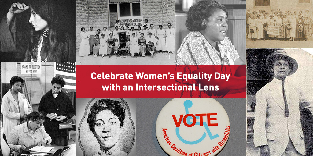 JuniorLeague's tweet photo. Since 1971, #WomensEqualityDay has been celebrated in the US on 8/26. It commemorates the 1920 adoption of the 19th Amendment to the US Constitution which prohibits states/federal government from denying the right to vote to citizens on the basis of sex. https://t.co/blBOspHF1y https://t.co/9Jhmw6ZcXT