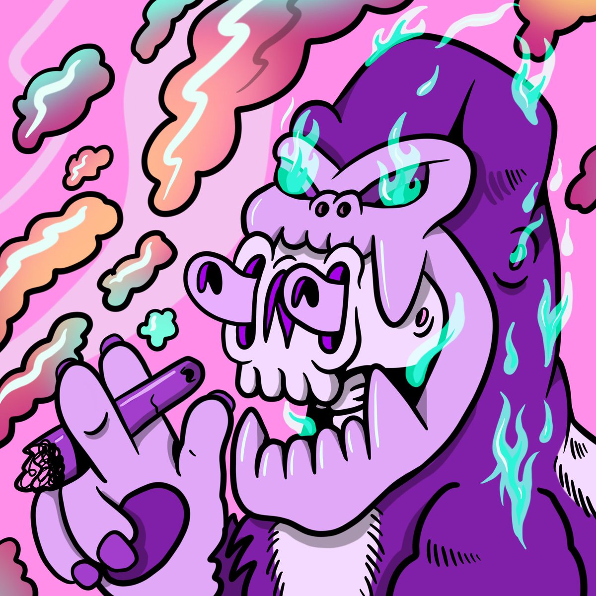 GM! It’s the Smoking Skulls Weekly #NFTGiveaway!
Now’s your chance to win a #nft worth .036 ETH!
To Enter:
1⃣Follow <a href="/SkullyVibes/">SKULLY</a>
2⃣❤️and RT
3⃣ tag a friend!
Giveaway is open to everyone! Winner will be posted on Discord and Twitter Saturday during the drop! Good Luck♥️