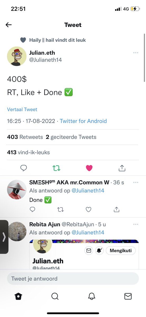 4SMESH's tweet photo. @Julianeth14 Done ✅ https://t.co/Jim72DpCX2