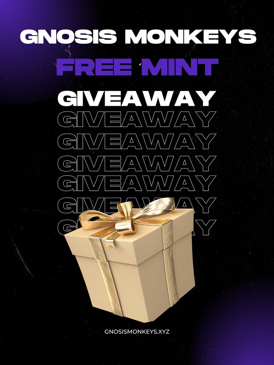 🎉#NFTGiveaway 👀

🏆2 Lucky Winners
🕰️48h 

#NFTs:
2x Gnosis Monkeys

✅To Enter:
1⃣ Like Retweet &amp; Follow <a href="/xdaitigers/">xDai Tigers</a>
2⃣ Tag 2 friends
3⃣ Bonus gleam.io/imLqk/gnosis-m…

Check Discord, there's a lot of interesting stuff there⬇️⬇️⬇️
discord.gg/kgg7jytAyp