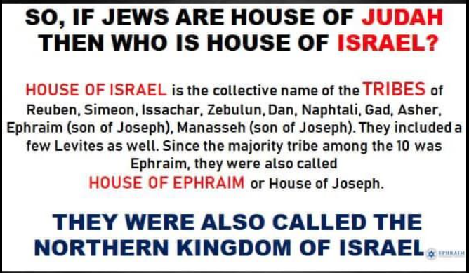 EphraimInterna1's tweet photo. Who is #ISRAEL? The bible speaks of the lost tribes of the house of Israel. 
And Jesus said I am not sent but unto the House of Israel. We need to investigate and understand who he is referring to 
Video: https://t.co/DnCO2Xu7kN
#onlinechurch #lostribes #spiritualwarfare #israel https://t.co/9kdWsUgNqj