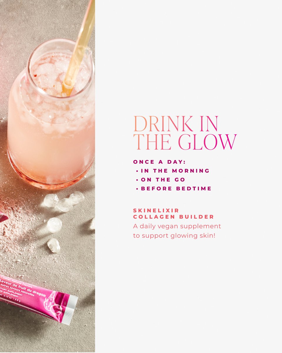 When's your favorite time to drink in the glow? 💖 Our Limited Edition Dragon Fruit-Flavored SkinElixir Collagen Builder will only be around for a little while longer! Shop now at kimberlylee.arbonne.com