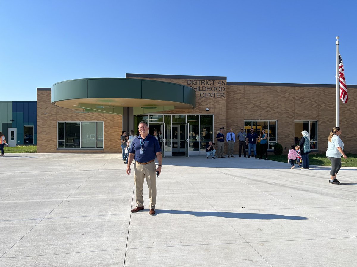 Got a tour of the new D45 Early Education Center today. A word - amazing! So proud that the district was able to do this for the future.