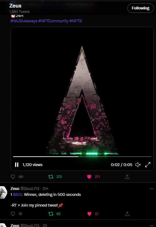 Active_Official's tweet photo. @ZeusLFG done , LUCKY ME https://t.co/mQEQNOgiYA