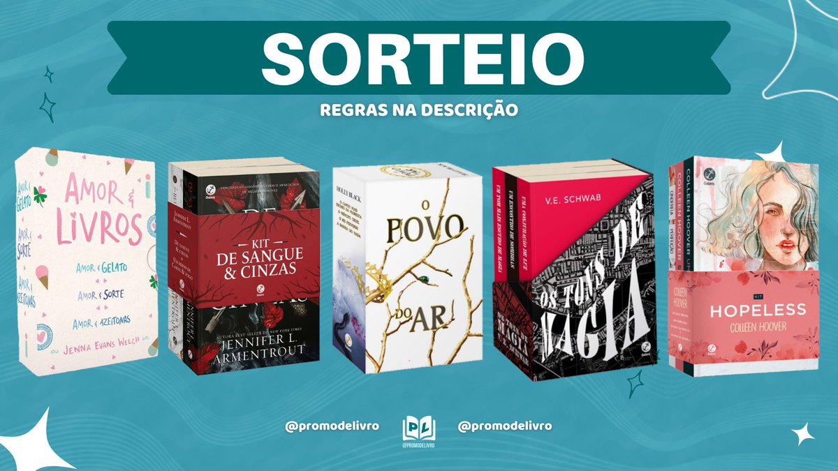 promodelivro's tweet photo. ✨ SORTEIO RELÂMPAGO ✨

📚Prêmio: Um Box de Livros (dentre os que estão na imagem) 

➡️ Regras:
- Seguir @promodelivro 
- Dar rt nesse tweet
- Dar rt no tweet fixado 

➡️ Resultado: Amanhã (18/08) às 16h

Boa sorte 💖 https://t.co/NM8GTfGfjK