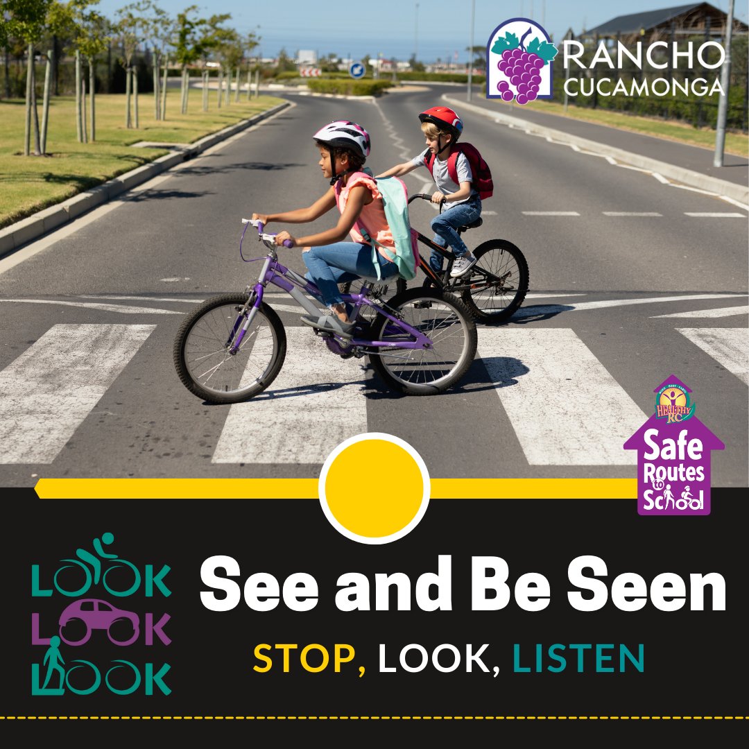 CityOfRC's tweet photo. Practice mindfulness on the streets—there is so much to pay attention to. Stay alert while crossing the street, riding your bike, or driving home.
Let’s continue to improve street safety in our community! How will you be safe and alert on the road today?
#LookLookLook #HealthyRC https://t.co/9kIDM86BAK