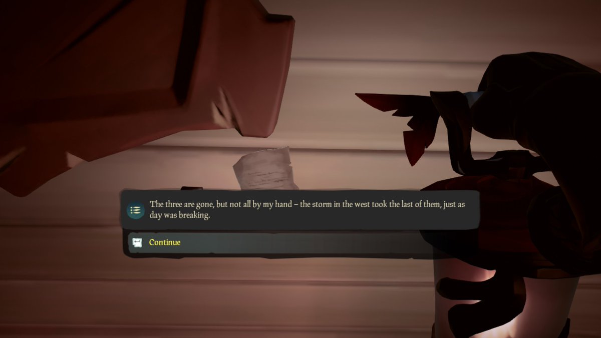 AncientIslesUni's tweet photo. Hot the heels of a new lead, our investigators @Leator @Soren_SOT and Akeilo discovered this hidden note in the office of the Pirate Lord.
#SoTMystery #SeaOfThieves https://t.co/4NKQWw8R7z