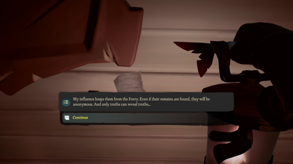 AncientIslesUni's tweet photo. Hot the heels of a new lead, our investigators @Leator @Soren_SOT and Akeilo discovered this hidden note in the office of the Pirate Lord.
#SoTMystery #SeaOfThieves https://t.co/4NKQWw8R7z