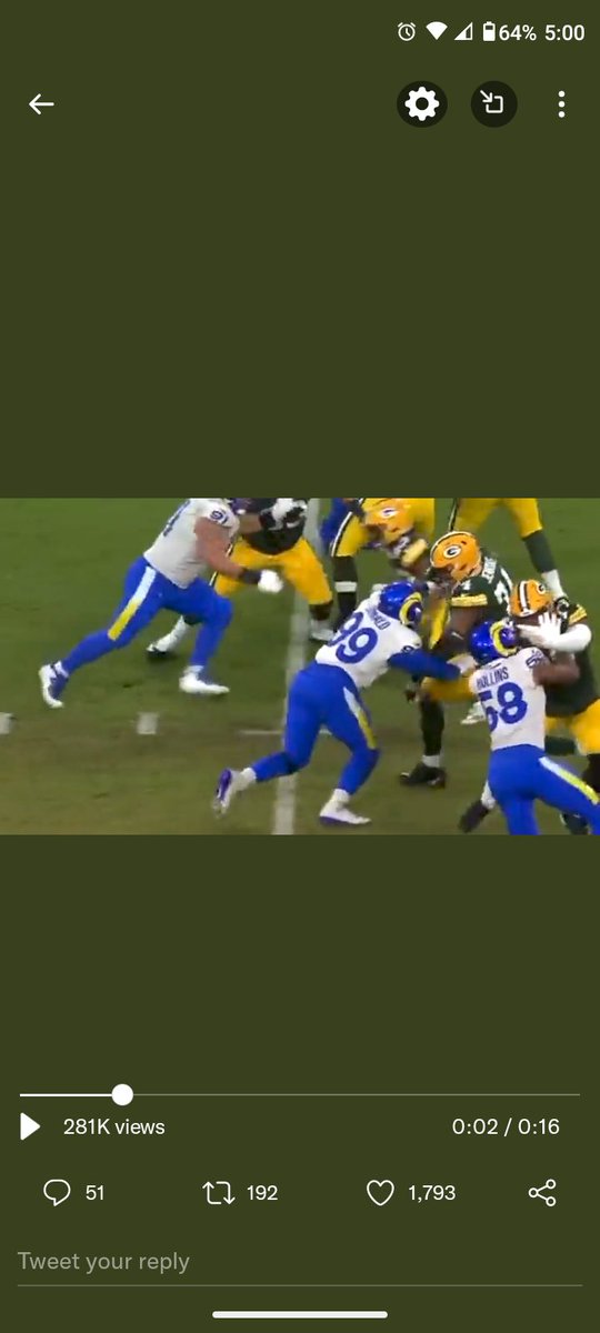 UPJ33's tweet image. 💯 correct!

Here's the still shots to confirm that very thing.
#GoPackGo