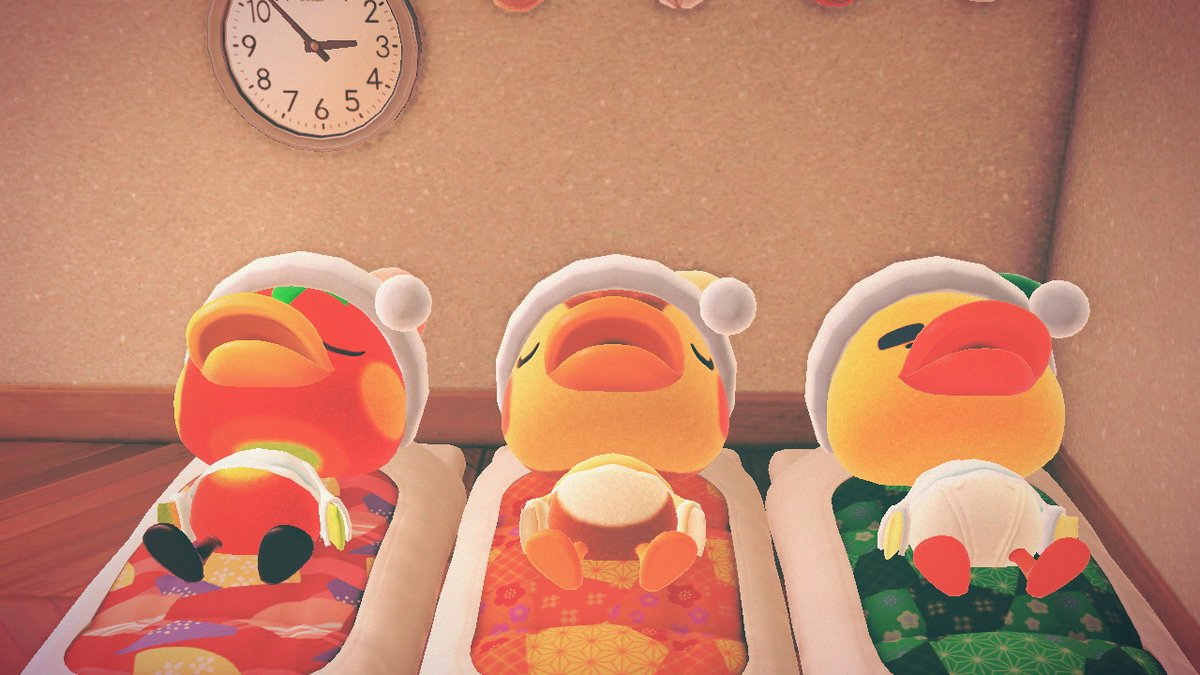 AileenBritanny's tweet photo. Hoy en la pillamada patitas peluditas todos fueron a dormir tempranito! #AnimalCrossing #ACNH #NintendoSwitch https://t.co/jBnsfQns5I