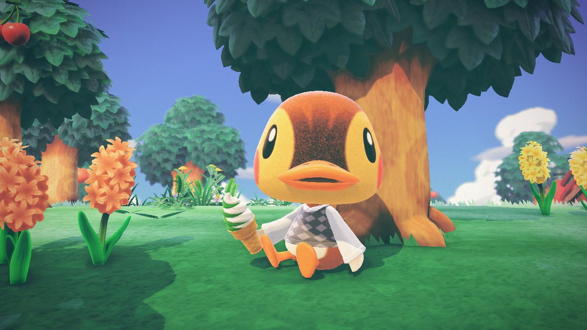 AileenBritanny's tweet photo. Deira con mi sudadera rombos! #AnimalCrossing #ACNH #NintendoSwitch https://t.co/rGLgAtpzek