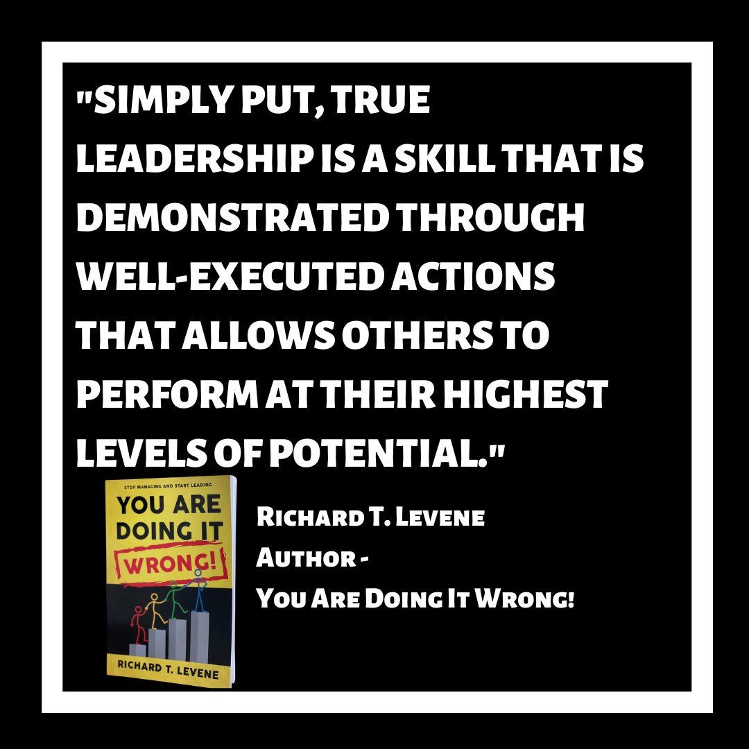 I believe that leadership is all about being able to motivate others and help them achieve their dreams.

dignity-leadership.com/book-you-are-d…

#author #book #leadership #managertoleader