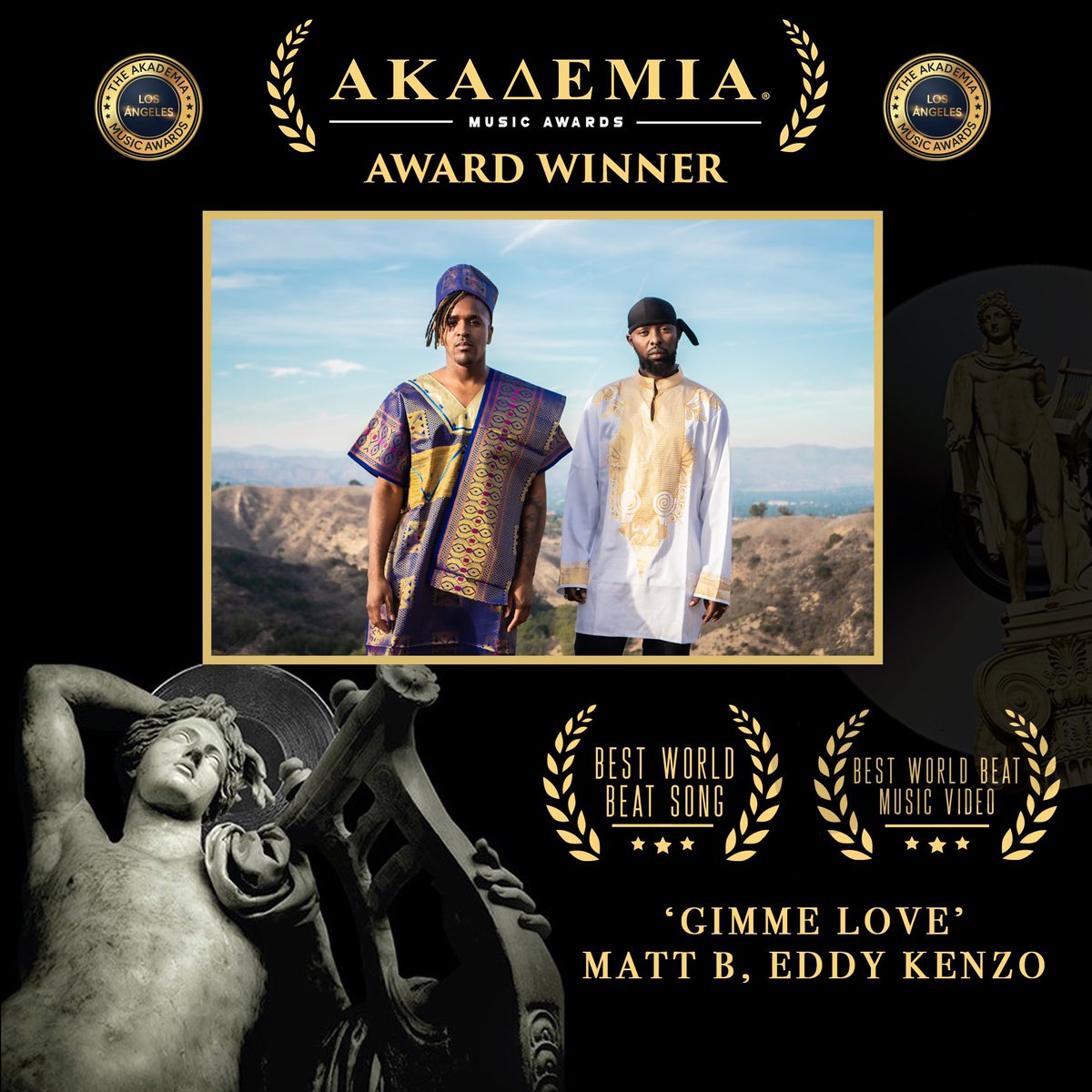3Stickz's tweet photo. 📣 “Gimme Love” bags another award @mattbworld @eddykenzoficial https://t.co/QitfGMgM77