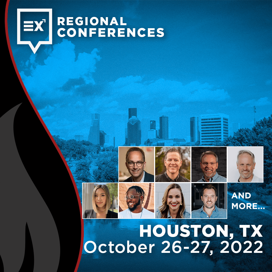 Join me at the Exponential Regional in Houston this October. Rates go up this Friday at midnight PDT, so get your ticket now and use code 'speaker2022' for $29 off! exponential.org/hou22