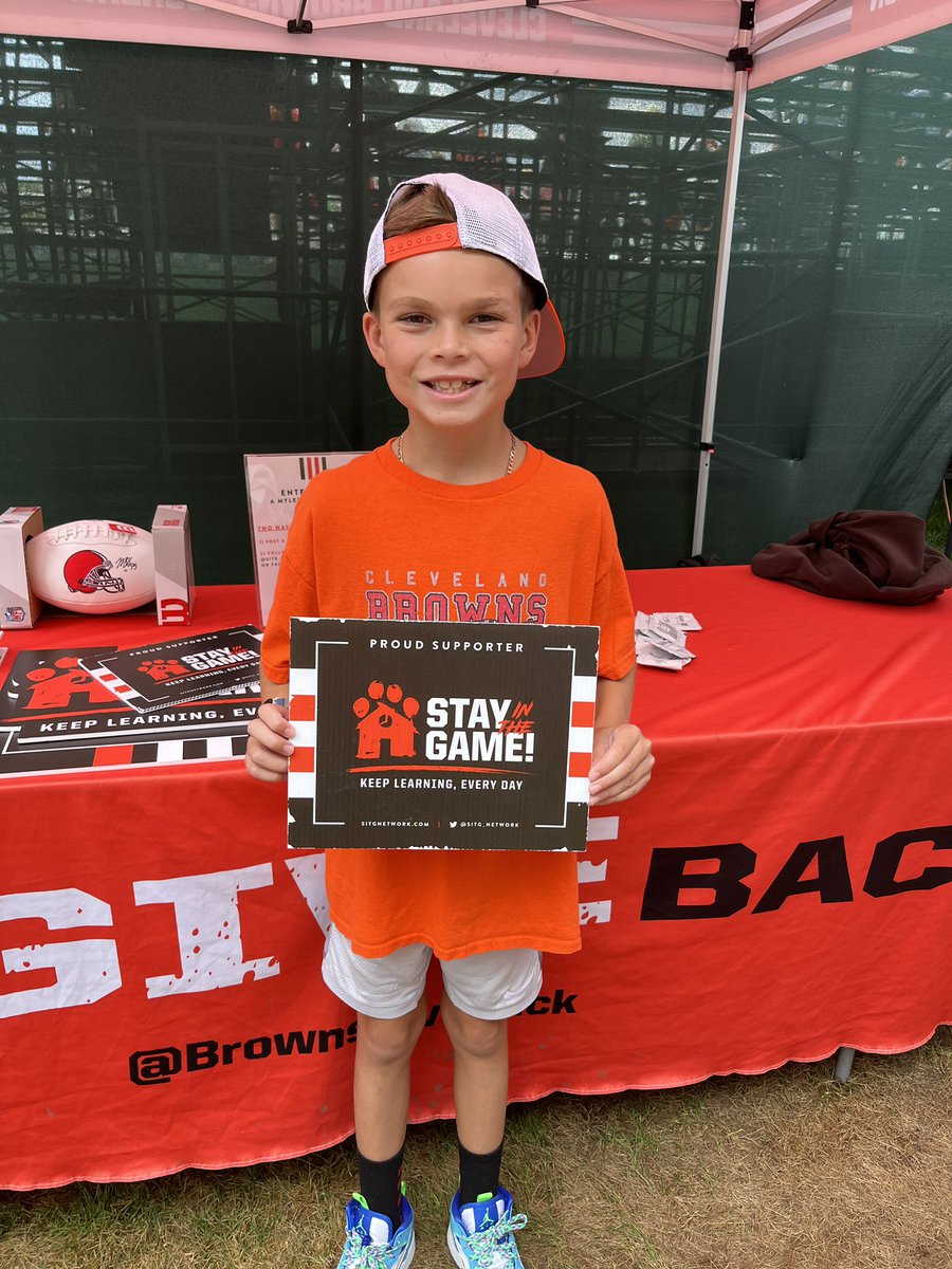 Fun day at <a href="/Browns/">Cleveland Browns</a> training camp! <a href="/SITG_Network/">Stay in the Game! Attendance Network</a>