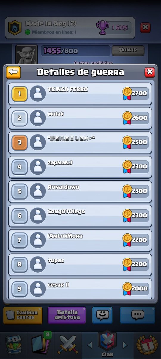 ¡SEGUNDA SEMANA DE AGOSTO!
✅Primeros en cantera
✅Aguss y Trinca ferro dominando en puntos

¡Volveremos más fuerte esta semana!💪🏻