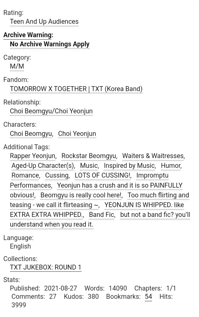 lovellyeonjun's tweet photo. 🎤 between our lines by nine3rds 

rapper yeonjun • rockstar beomgyu • music • humor • flirt and tease 

wc: 14,090

Link: https://t.co/SBiGJ0aYAs https://t.co/mXQ9NwCuSW