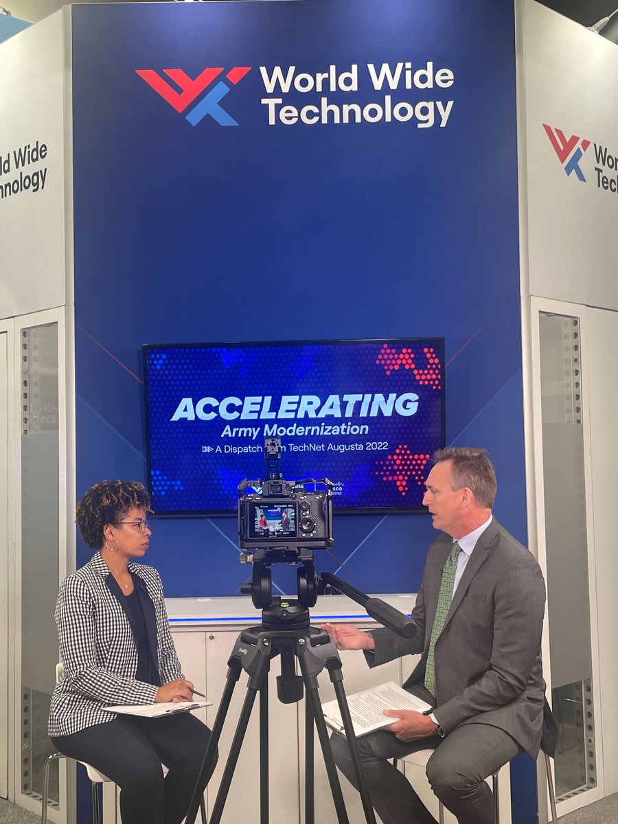 lorenavirag's tweet photo. Coming to you live from #AFCEATechNet Augusta! Fantastic 2 days with @GovExec TV featuring insights from Army and government leaders on Accelerating Army Modernization. 

Join WWT and our sponsors at Booth #205 to learn more from experts! https://t.co/als5de4jSV

#WWTPublicSector https://t.co/HeF6i6v82I