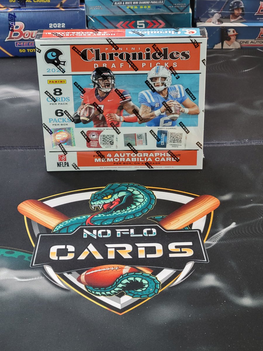 CardsEnzo's tweet photo. 🚨NEXT UP🚨 - 5 spots left!

1 Hobby box of 22 Draft Picks Chronicles!

4 Autos or Mem, 

$5 skunk protection.

10 spots total - $26/spot, $6 off extras!

$5 off if 1st break!

Serial style break (card # or serial # determine which spot gets the card)

@MDRANSOM1 @sports_sell https://t.co/XmePuVjOyO