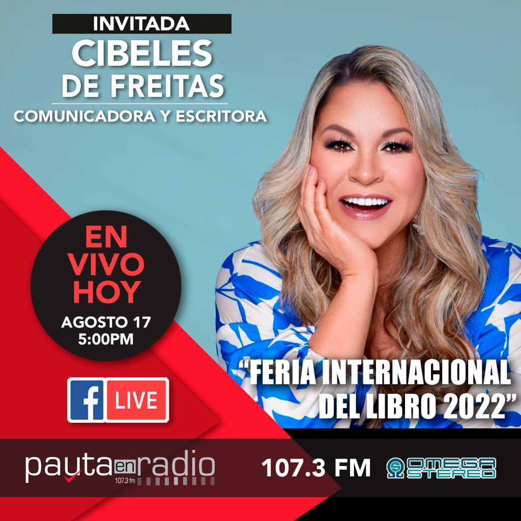 En breve, a las 5:00 PM por los <a href="/omegastereo1073/">Omega Stereo🎤</a> conversaremos con <a href="/Cibeles1/">Cibeles De Freitas</a> sobre la Feria Internacional del Libro que empieza hoy en el Megapolis Convention Center. #panamasilee #FILPANAMA2022