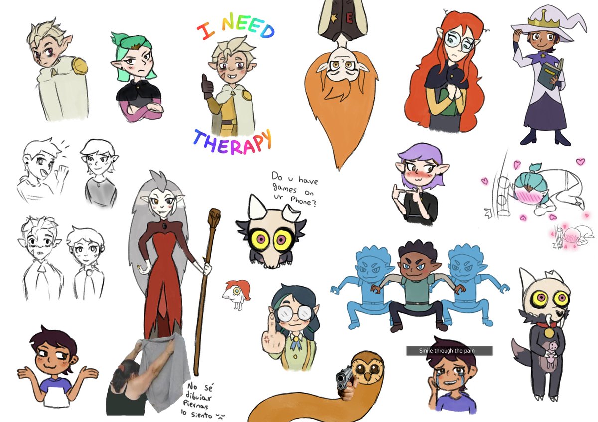 Just some silly doodles I did last night 👉👈
#TheOwlHouse #TOH #theowlhousefanart #tohfanart