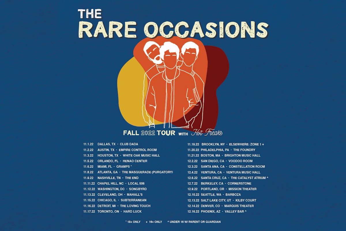 rareoccasions's tweet photo. In case you missed the announcement yesterday... we're going on our first national headlining tour! Pre-sale is going on now (with codes from our newsletter or Spotify) and tickets will officially be on sale to all Friday @ 10am. We hope we can see you!

📸: @NickCardinale https://t.co/xtjGEzQWw6