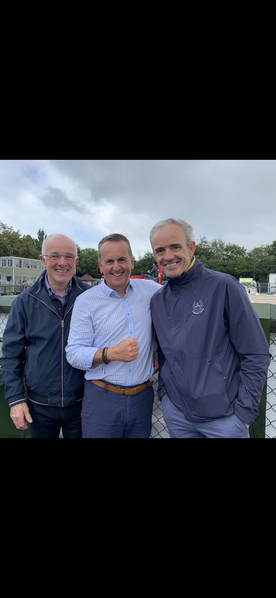 A pleasure to meet two of Ireland’s most respected &amp; loved sportspeople <a href="/DublinHorseShow/">Dublin Horse Show</a> today. <a href="/Ruby_Walsh/">Ruby Walsh</a> and his father Ted. True gentlemen.