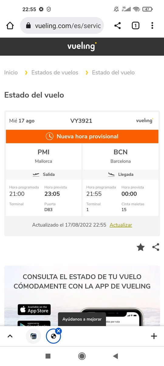 amybromaga's tweet photo. Que lo peor no es el retraso, es la falta de información y sacarnos a la pista dos veces... @vueling https://t.co/WfCFh18a1J