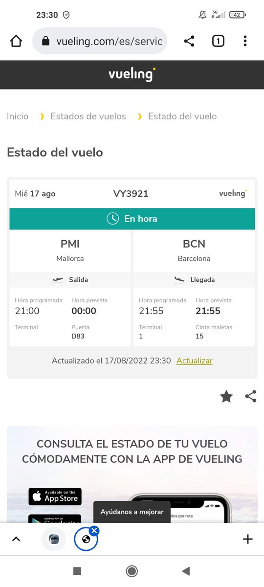 amybromaga's tweet photo. Que lo peor no es el retraso, es la falta de información y sacarnos a la pista dos veces... @vueling https://t.co/WfCFh18a1J