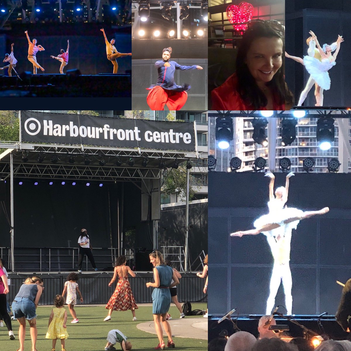 Amazing night of free dance class in Toronto followed by Q&A & free performances from @nationalballet @hollajazzdance & Tanveer Alam. @HarbourfrontTO #sharingthestageNBC Making dance available to all. #dancersmakingadifference