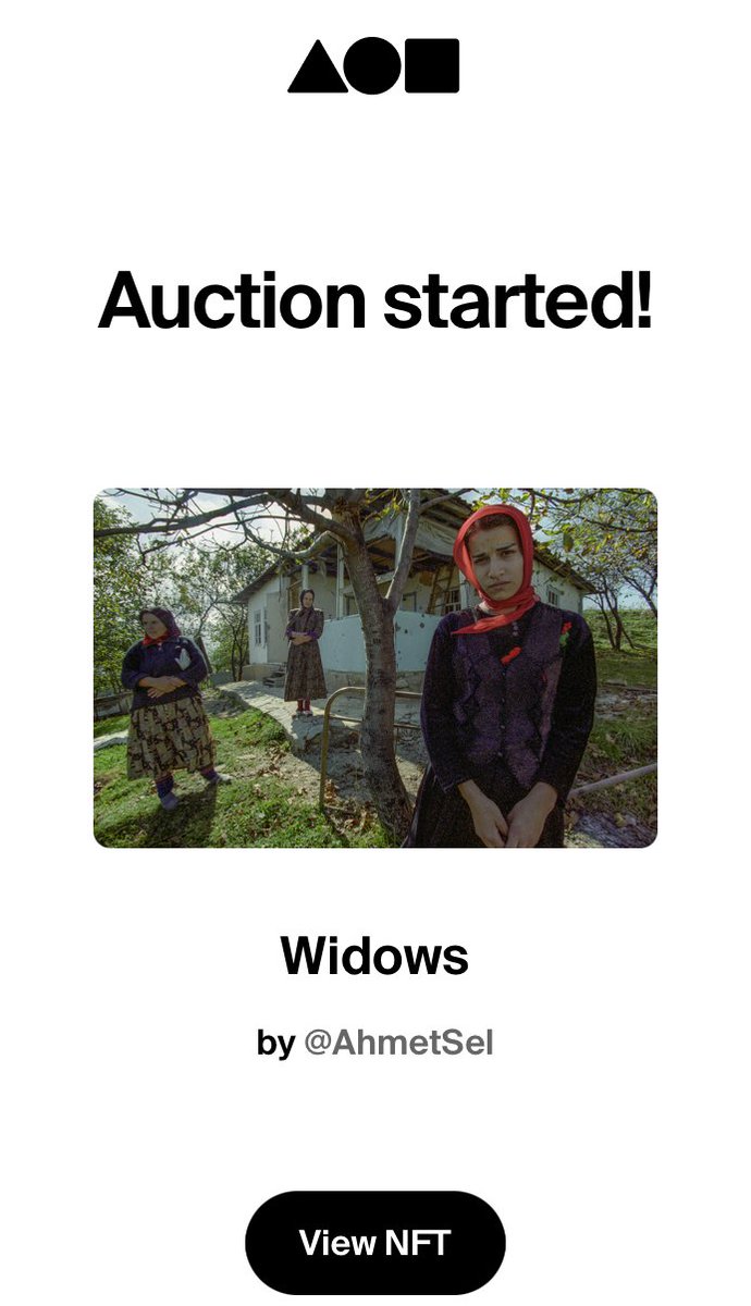 AhmetSel's tweet photo. Dear @nonamoto1 has started the auction for "Widows" from the "Lost Diaries" series on @foundation! I am waiting with curiosity to see the result. @nonamoto1  thank you for your interest in my photographs.
https://t.co/SbTI9hfjLq
#NFTCommunity #nftphotography #nftart https://t.co/M2dwtOLZoY