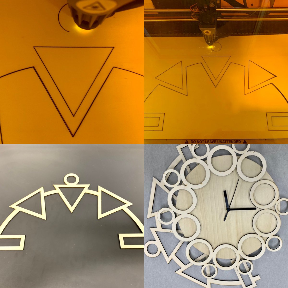 i_heart_science's tweet photo. Laser cutting a mandala inspired clock in Year 10 Advanced STEAM #LaserCutter #Emblaser2 #Lightburn #Laser #Clock #Mandala #SprayPaint #Fluoro #STEAM #Science #Technology #Engineering #Art #Maths #Innovation #Design #Creativity #Ideas #Planning #Constructing #Refinement #Teamwork https://t.co/X5HCHsTA0U