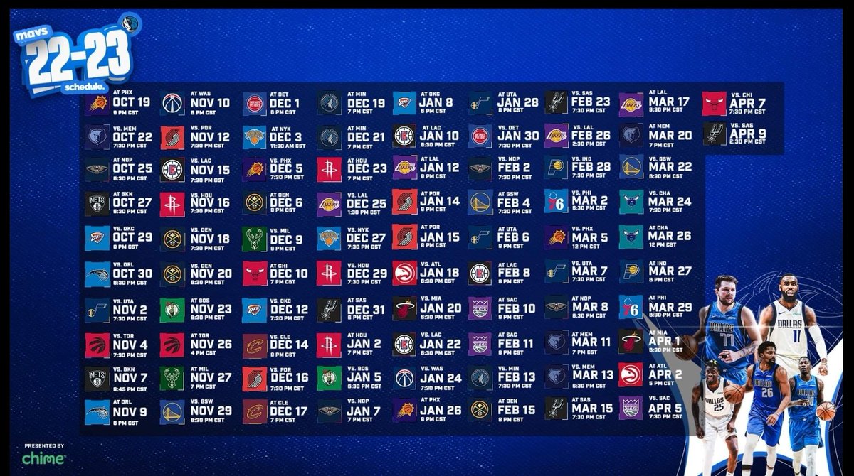 ickeBaller's tweet photo. Mavs Fahrplan für Season 22/23 https://t.co/gziZQNV7qz