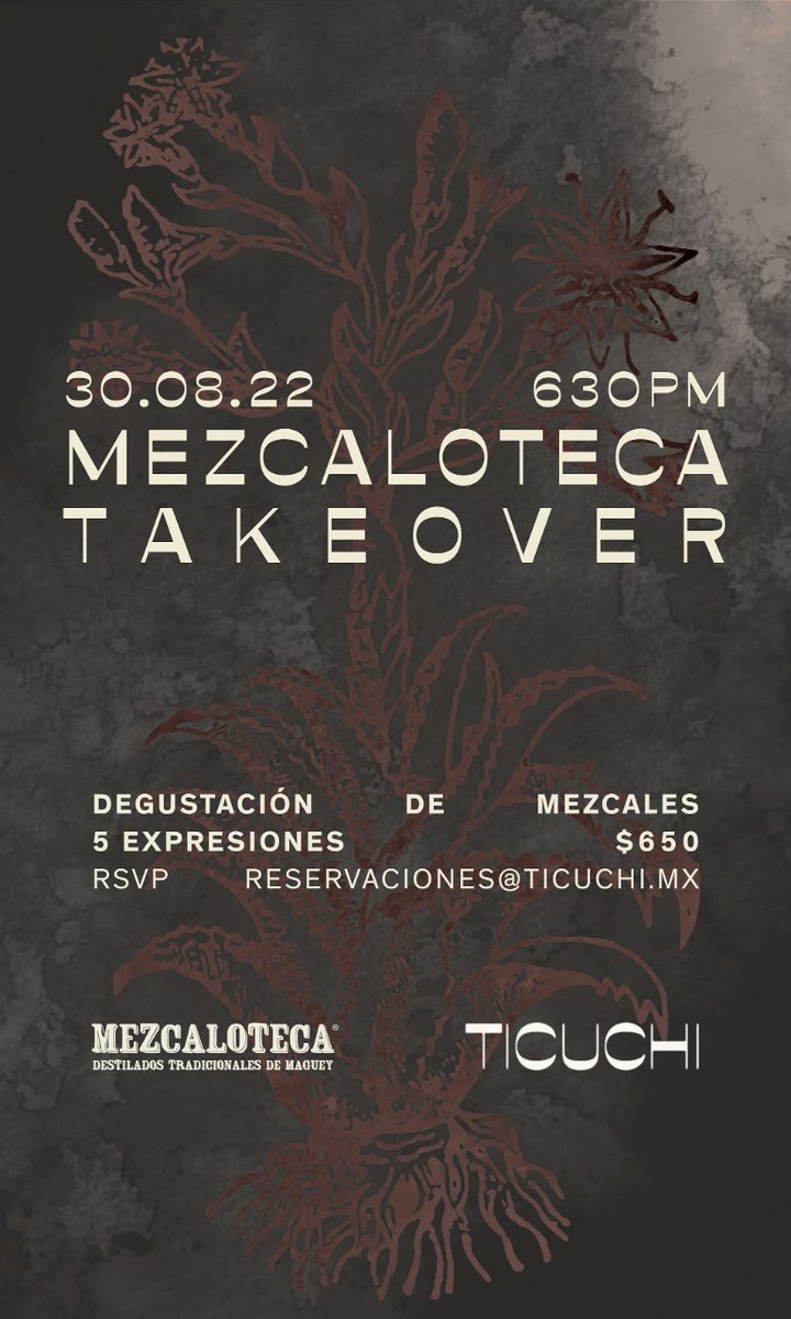Mezcaloteca's tweet photo. El 30 de agosto tomamos la barra @laventantadelticuhi!!  Ven y comparte con nosotros la cultura de beber mezcal tradicional en CDMX.  Habrá venta de botellas. #mezcaloteca #mezcal #CDMX #Oaxaca https://t.co/HWyHHdvs2O