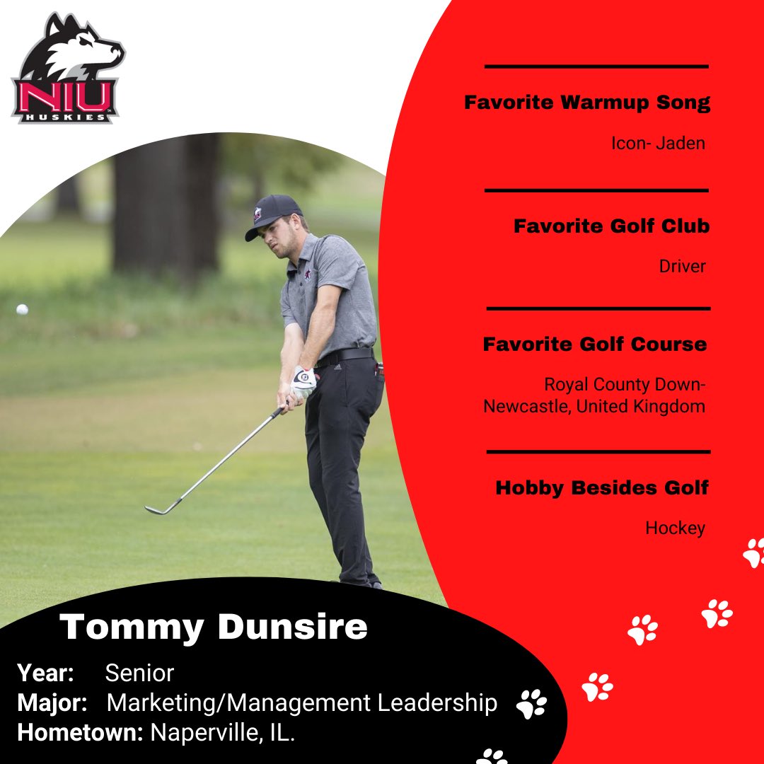 NIU_Mgolf's tweet photo. We’ve got a new series for you called “Meet the team!”
First up is @Tjdunsire
Have a favorite golf memory from playing with Tommy? Share it in the comments below! https://t.co/LRyrr2nSb7