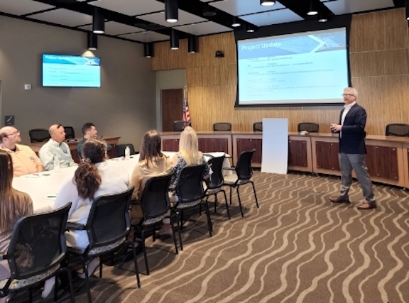 PortLakeCharles's tweet photo. Port Executive Director @RichertSelf hosted the Jeff Davis and Acadia Parish Leadership EXCEL group today for a presentation on the Port's activities and economic impact. The group of 25 also toured our City Docks.
#ports #shipping #breakbulk #EconomicDevelopment https://t.co/1wEU4sUvqY
