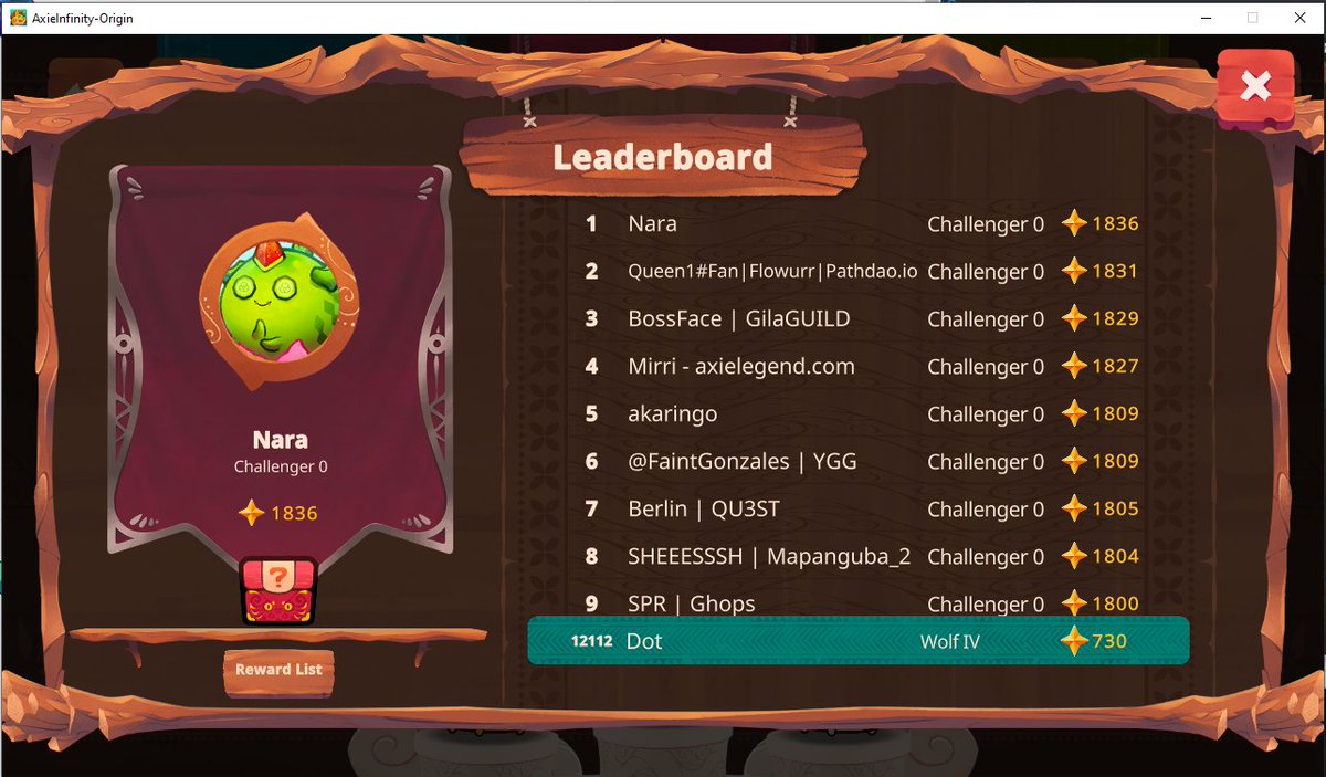 Dotcom_T's tweet photo. @AxieInfinity Top 12K world I stop for today :D
See you tommorow https://t.co/N9Nv1gjsvz