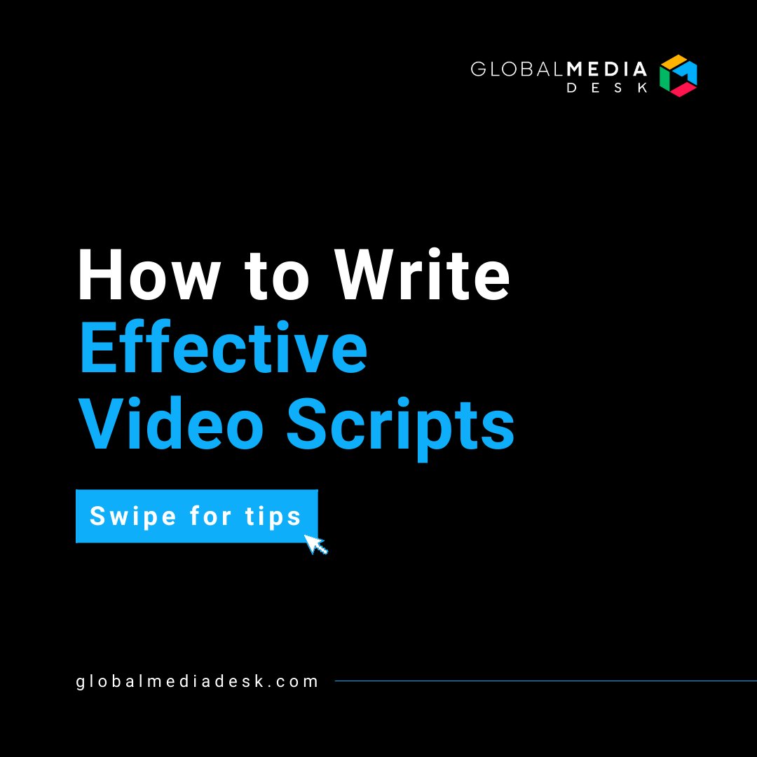 GlobalMediaDesk's tweet photo. Have you ever tried to write a script? 🤔  Writing a blog and a script are two different things. Making a script sound natural and compelling can be challenging. But don't worry, we have some writing tips to help you. Follow us on Instagram to learn more! https://t.co/N04EWtTXbL https://t.co/k0OjN4Ag2K