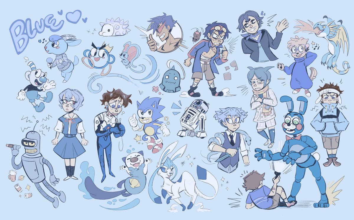 MinaKoffee's tweet photo. 🦋Blue🦋 #blue #bluecharacters #fanart #artistsontwitter https://t.co/SHnrOKrEo9