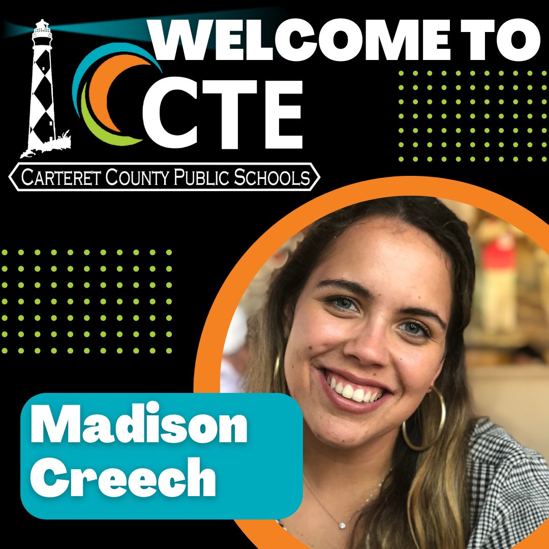 Welcome to <a href="/CarteretK12/">Carteret County Public School System</a> CTE!  Madison will join the staff <a href="/WeAreCroatan/">Croatan High School</a> in Agriculture Education! #CTETheHotTopic #careerready #lighttheway  <a href="/NCFFA/">North Carolina FFA</a> <a href="/CTEforNC/">NC Career and Technical Education</a>