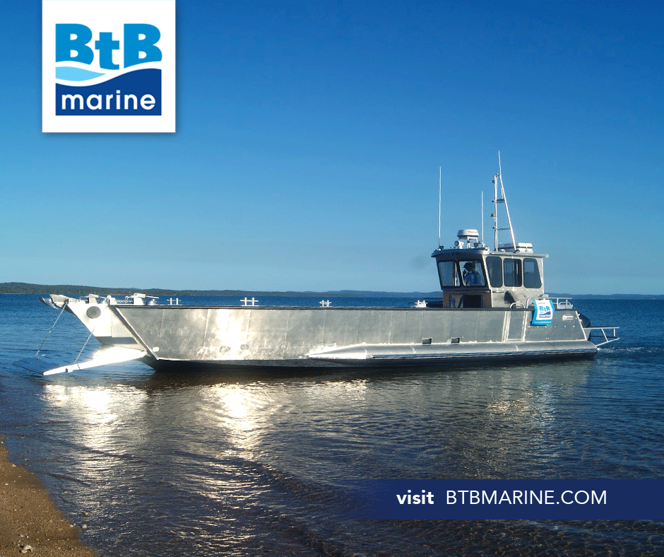 btb_marine's tweet photo. If you need to transport passengers, equipment, vehicles, and supplies from ship to shore then @btb_marine's 12m Fast Landing Craft is the vessel for you...
#LCT #landingcraft #workboat #commercialmarine #boatbuilders #MakingItForQld #madeinaustralia๐ฆ๐บ https://t.co/JRZDUwTIZF