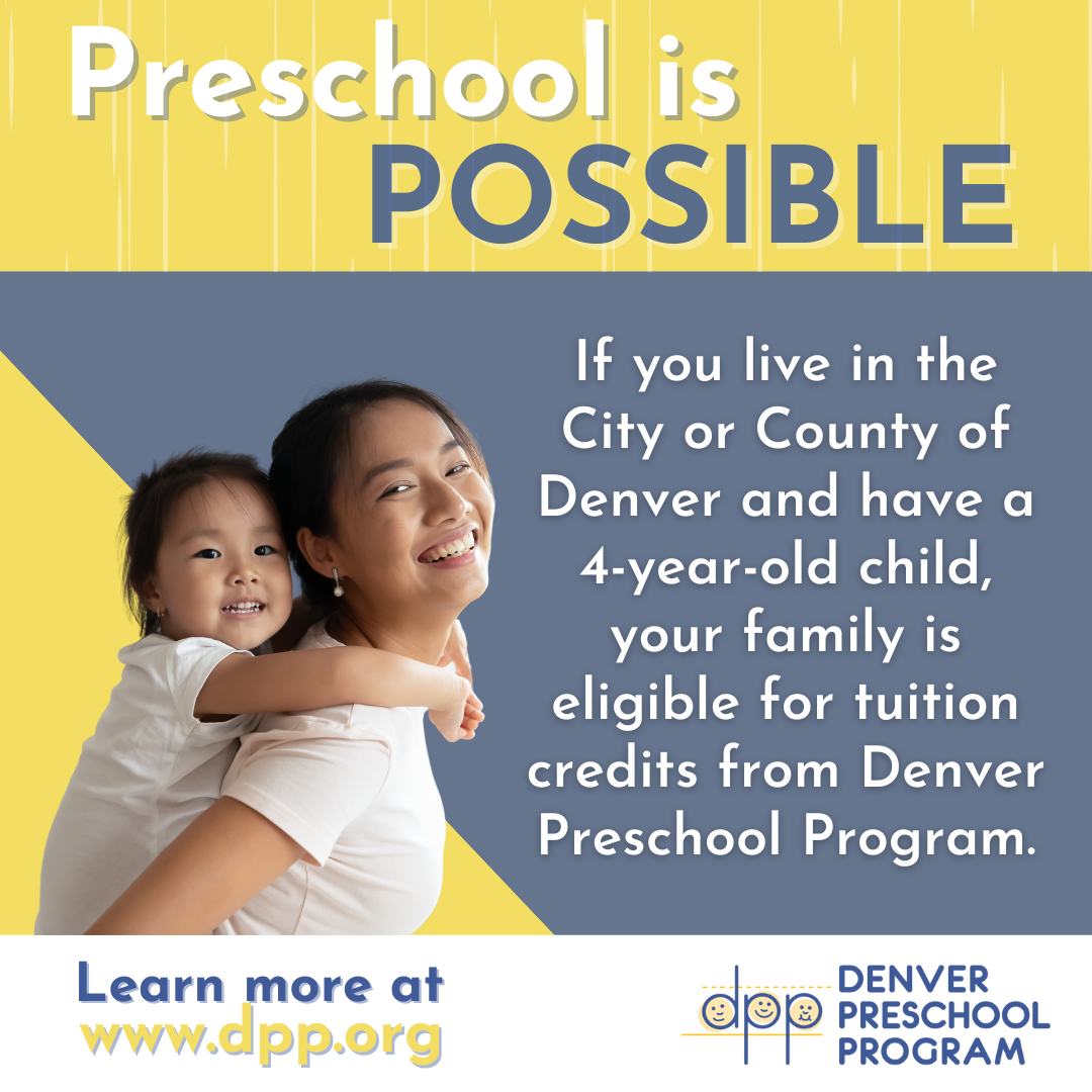 Denver parents: do you have a 3- or 4-year-old enrolled in or ready for preschool? Find out how <a href="/dpp_org/">Denver Preschool Program</a> can help cover your child’s preschool tuition costs. It’s a resource available to ALL families in the City and County of Denver. Learn more at dpp.org/asianavemag. #DPP