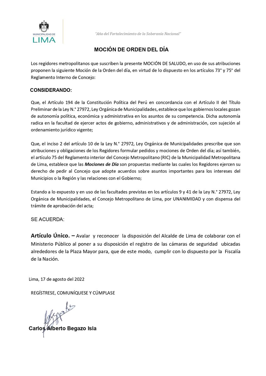 Municipalidad de Lima tweet media
