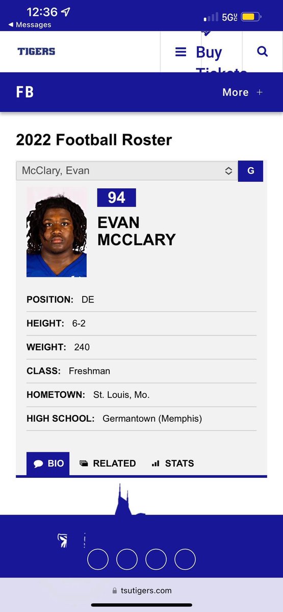 R5Blair's tweet photo. The beginning of something special. Tis the season 💙❤️🤍 🐅 🏈#blessedbeyondmeasure #brainsandbrawn #MySon  #TSU2026 #hunt2g3ther @TSU_Tigers @EvanMcclar https://t.co/ZoByUUTVbK