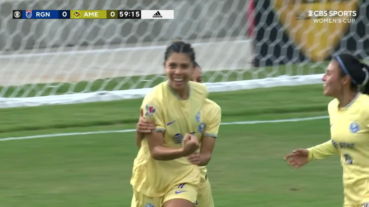 Kiana Palacios breaks the deadlock for @AmericaFemenil 💪

Her second goal of the @thewomenscup 🔥”