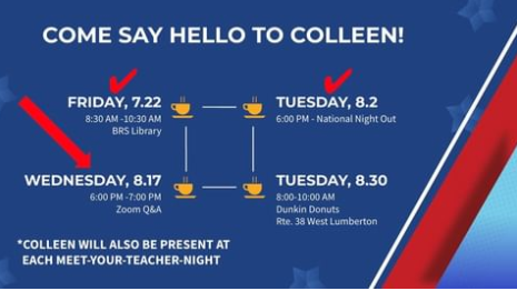 LumbertonSuper's tweet photo. Come on out for a virtual meet and greet tomorrow night!

Submit questions and talking points on this form https://t.co/HV1KDu3B3Q

Enter the zoom at 6 pm tomorrow with this link Join Zoom Meeting
https://t.co/0OmWAk3Ea9 https://t.co/5uoDDynkDL