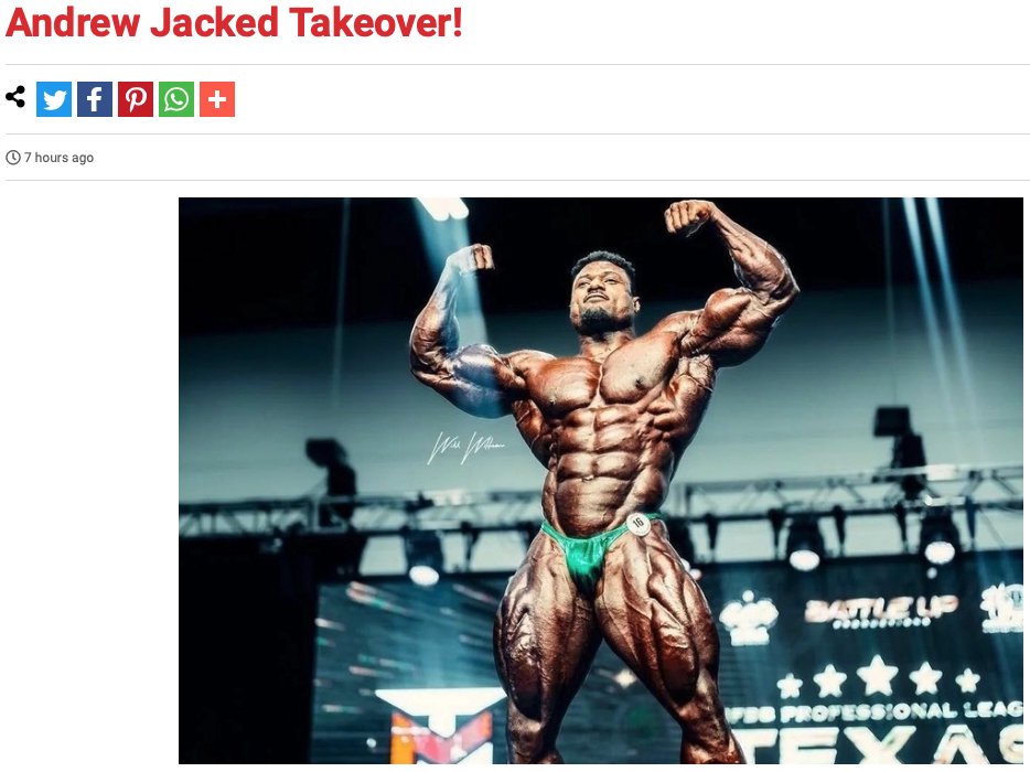 RDiMaggio69's tweet photo. Andrew Jacked Takeover!
Read more here👇
👉https://t.co/IqvhvvvPiH
#ironmag #ironmagazine #fitnessnews #fitnessgossip #bodybuilding #ifbbpro #AndrewJacked https://t.co/VmgCPIYlPj