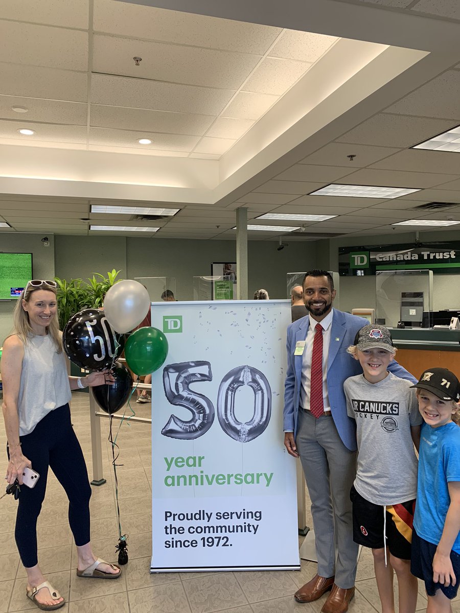 Vik_Bains's tweet photo. The Rutland community has given @TD_Canada a home for half a century ❤️. It’s been an honour and privilege to serve this market! https://t.co/ThuvOMLBJi