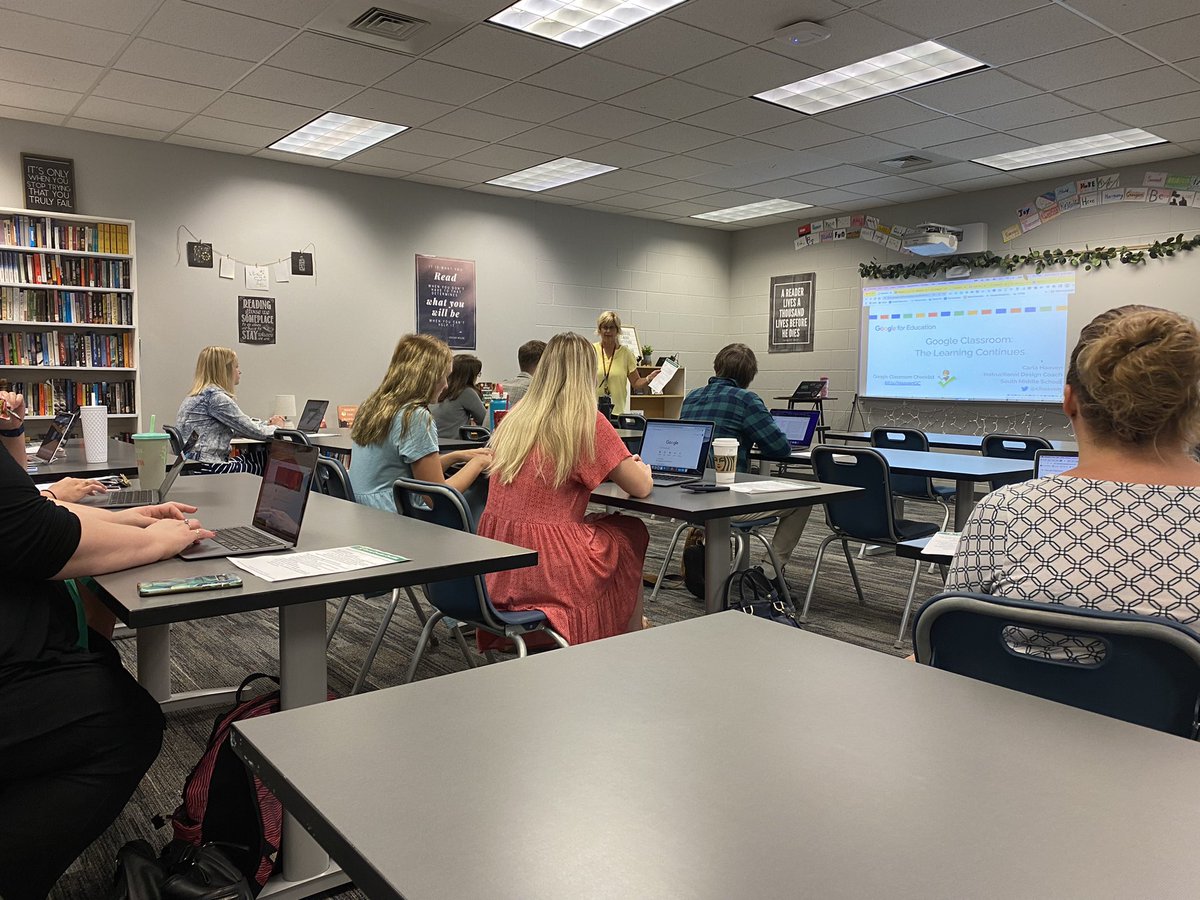 Day TWO!!! The learning continues with differentiated sessions at the secondary level and time with resource specialists at the elementary level!! #GFSchools
